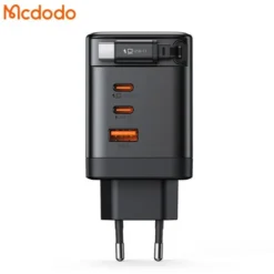 Carregador rápido Mcdodo de 100W com 4 portas GaN e cabo USB-C retrátil de 65cm integrado - Imagem 2