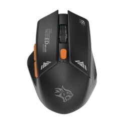 Mouse sem fio para jogos Porodo, design gamer, DPI 1600