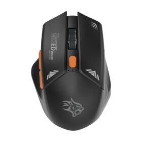 Mouse sem fio para jogos Porodo, design gamer, DPI 1600