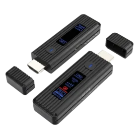 Transmissor e receptor HDMI sem fio Powerology VELINK - Preto
