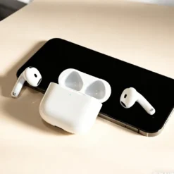 Alternative view of Auriculares Porodo Blue Auralink Pods 4 – Branco