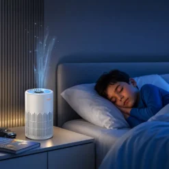 Purificador de ar inteligente Porodo Lifestyle Purea com filtro HEPA H13 de 3 camadas - Branco