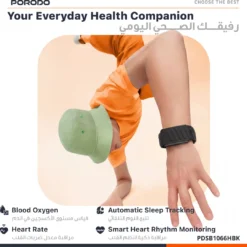 Rastreador de atividades físicas Porodo TrackFit Apex sem tela com monitoramento de eletrocardiograma - Preto - Imagem 5
