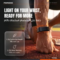 Pulseira inteligente de monitoramentoPorodo TrackFit Evo com alça ajustável e durável - Laranja - Image 6