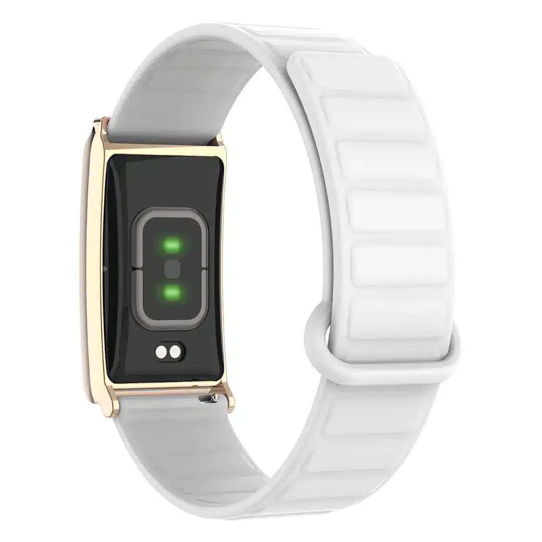 Pulseira inteligente Porodo Trackfit X com rastreador de atividades físicas e aplicativo de exibição - Branca - Imagem 3