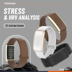 Pulseira inteligente Porodo Trackfit X com rastreador de atividades físicas e aplicativo de exibição - Branca - Imagem 8