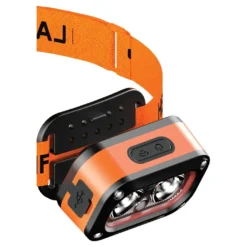 Lanterna de cabeça LED recarregável Porodo com sensor de ondas - Laranja