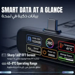 Mini SSD portátil de 1TB Powerology Vaultx - Preto - Imagem 5