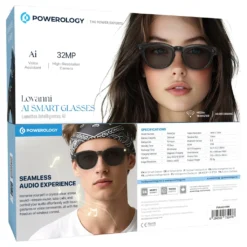 Alternative view of Óculos inteligentes Powerology Lovanni Ai - Preto