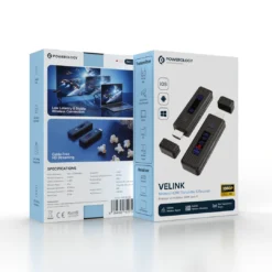 Transmissor e receptor HDMI sem fio Powerology VELINK - Preto angola