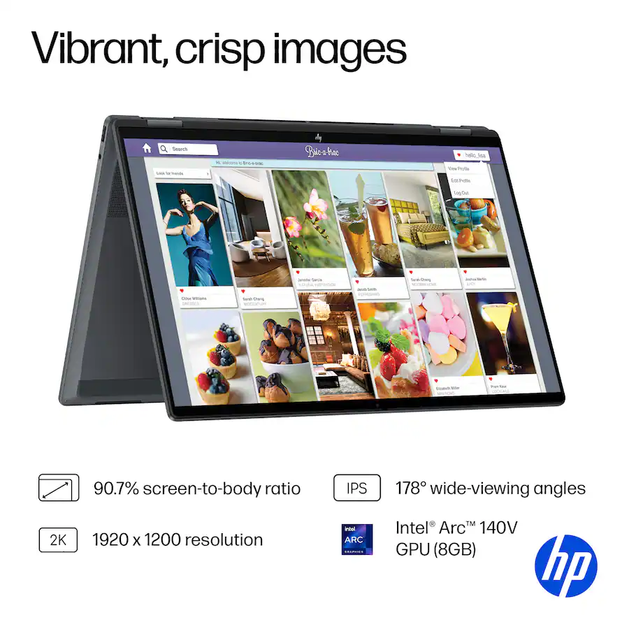 Portátil HP Omnibook X Flip 16" Intel Ultra 7 16GB 1TB SSD W11 - Image 10