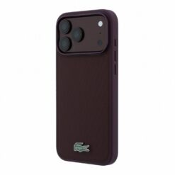 Capa Lacoste Petit Piqué Lacquer Logo Magsafe para iPhone 18 Pro Max e 17 Pro Max Roxo / Bordô - Imagem 2