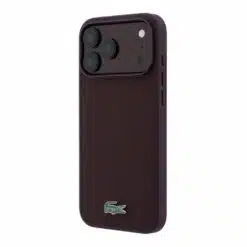 Alternative view of Capa Lacoste Petit Piqué Lacquer Logo Magsafe para iPhone 18 Pro Max e 17 Pro Max Roxo / Bordô