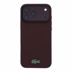Capa Lacoste Petit Piqué Lacquer Logo Magsafe para iPhone 18 Pro Max e 17 Pro Max Roxo / Bordô - Imagem 3