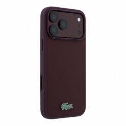 Capa Lacoste Petit Piqué Lacquer Logo Magsafe para iPhone 18 Pro Max e 17 Pro Max Roxo / Bordô - Imagem 4