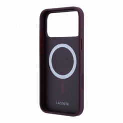 Capa Lacoste Petit Piqué Lacquer Logo Magsafe para iPhone 18 Pro Max e 17 Pro Max Roxo / Bordô - Imagem 6