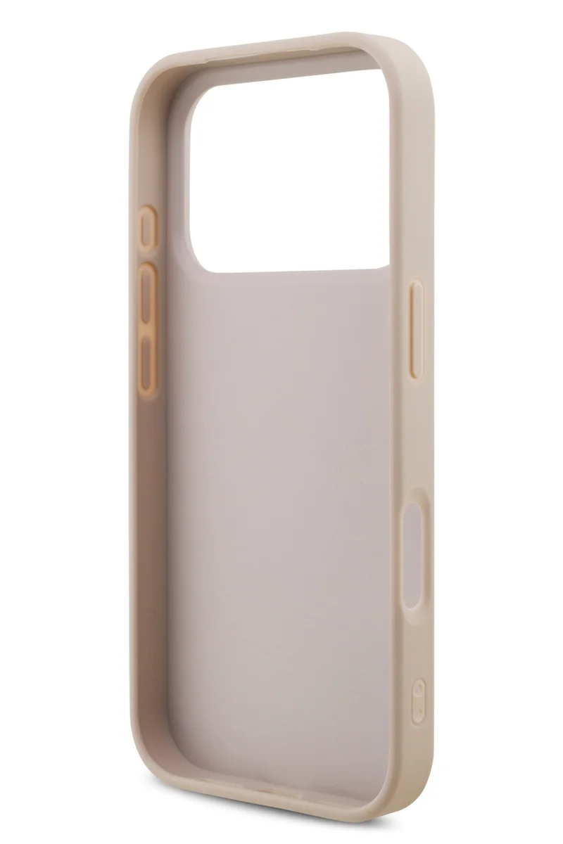Capa GUESS de couro PU p/ 18 Pro | iPhone 17 Pro clássico / Design ultrafino e leve / Fácil instalação - Rosa - Image 7