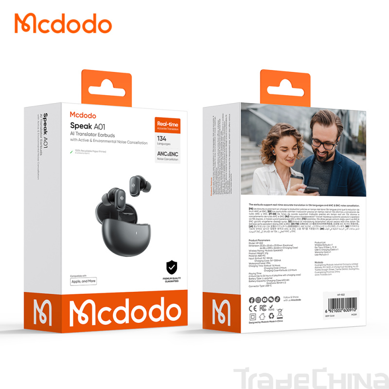 Mcdodo ZENO Pro N5 com cancelamento de ruído otimizado de 52dB - Branco - Image 11