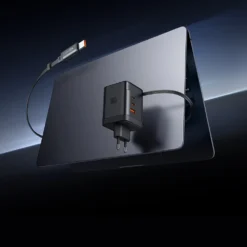 Carregador rápido Mcdodo de 100W com 4 portas GaN e cabo USB-C retrátil de 65cm integrado - Imagem 7