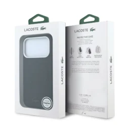 Capa Lacoste para iPhone 18 Pro | 17 Pro - MagSafe - PVC - Petit Pique - relevo preta - Image 8